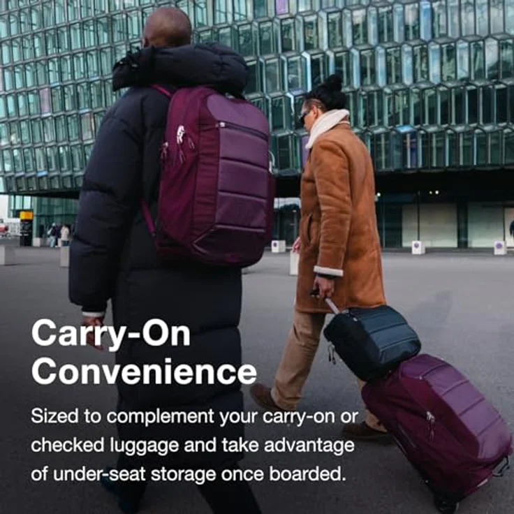 Osprey Ozone Laptop-Rucksack, leichter Reiserucksack mit 16-Zoll-Laptophülle, belüftetem AirScape-Rückenteil, Handgepäck-kompatibel, Schwarz – Bild 4