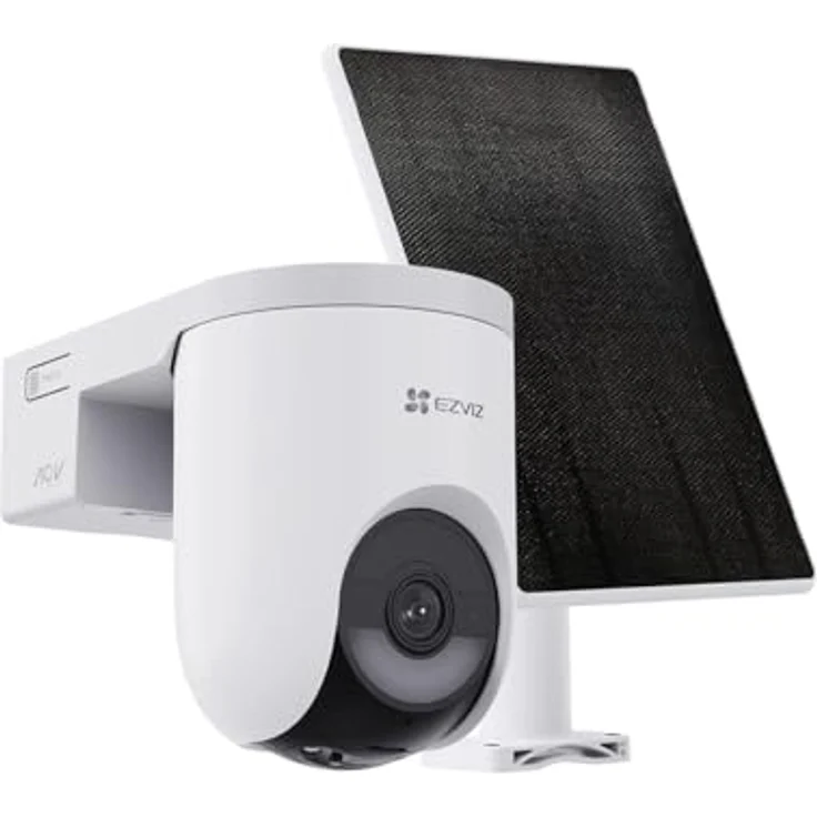EZVIZ HB8 Lite + Solarpanel - Batteriebetriebene motorisierte Außenkamera - 2K+ - Farb-Nachtsicht - Personenerkennung - Zwei-Wege-Audio - Sprachsteuerung – Bild 2