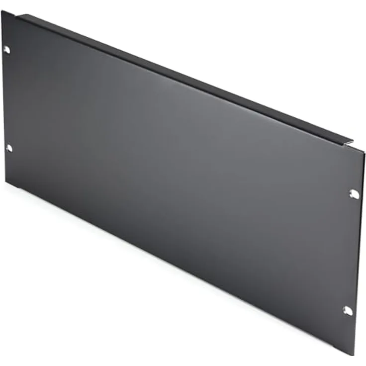 StarTech.com 4U Blindblende für 19 Zoll Rack - Stahl, Schwarz, 4RU-Rack-Füllplatte/Abstandhalter/Massivplatte, EIA-310 konform, einfache Montage
