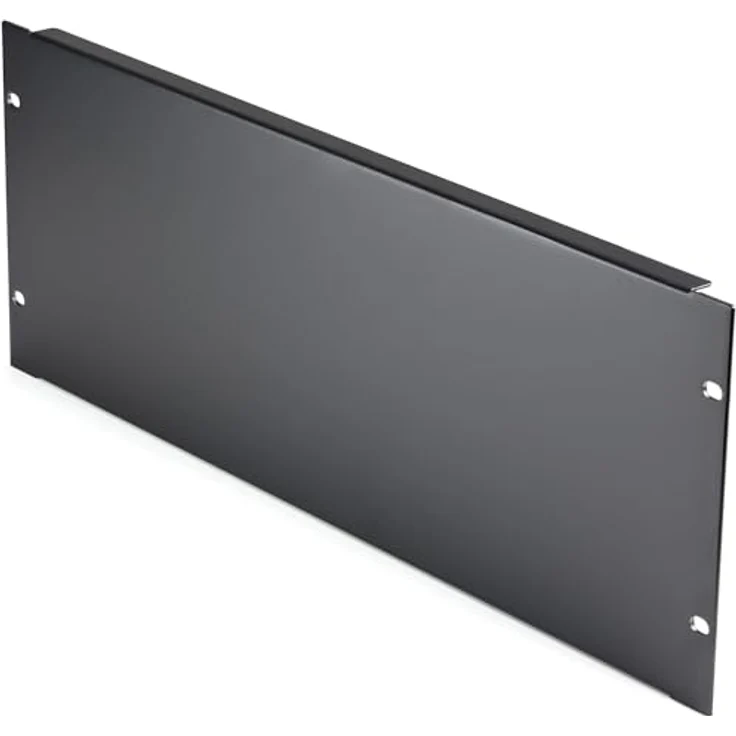 StarTech.com 4U Blindblende für 19 Zoll Rack - Stahl, Schwarz, 4RU-Rack-Füllplatte/Abstandhalter/Massivplatte, EIA-310 konform, einfache Montage – Bild 1