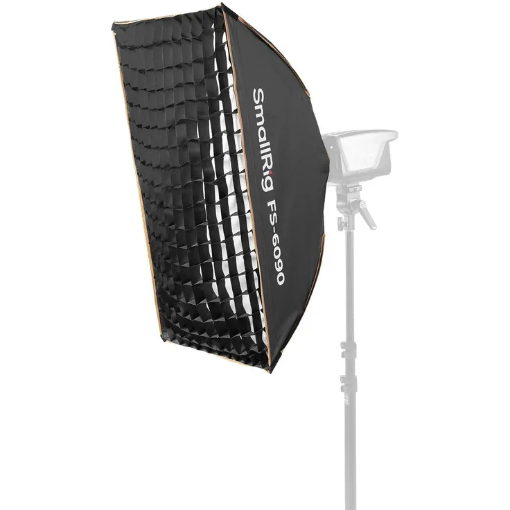 SmallRig FS-6090, Softbox mit Reflektor, 60 x 90 cm, Bowens-Halterung, inkl. 90° Wabenraster und zwei Diffusionsstoffen