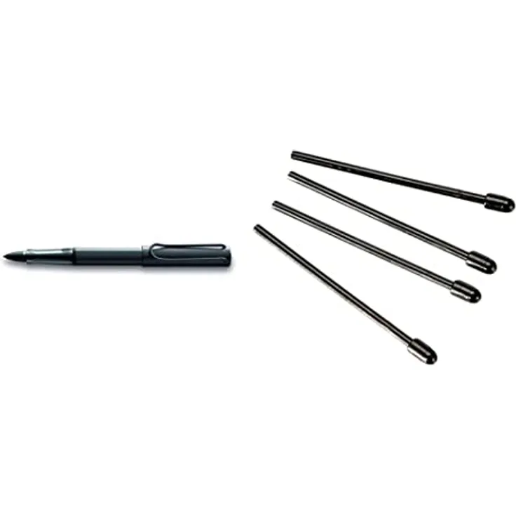 LAMY AL-Star EMR Stylus Touchscreen Stift schwarz, digitaler Eingabestift für Tablets, Smartphones und Notebooks mit 4 austauschbaren PC/EL Kontaktspitzen, stromlos und ohne Batterien