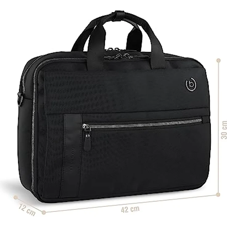 bugatti Aktentasche Nero Workbag Medium, elegante Businessunterlagen-Organisation – Bild 2