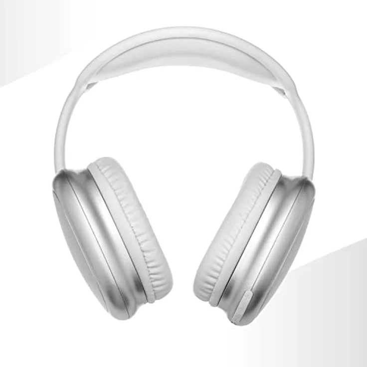 Music Sound | Bluetooth-Kopfhörer MAXI2 | Kopfhörer Around Ear Bluetooth 5.0 - Play Time 22h - Charging 1,5h - Integriertes Mikrofon - Bedienelemente am Pavillon und verstellbarem Kopfband, Weiße – Bild 2