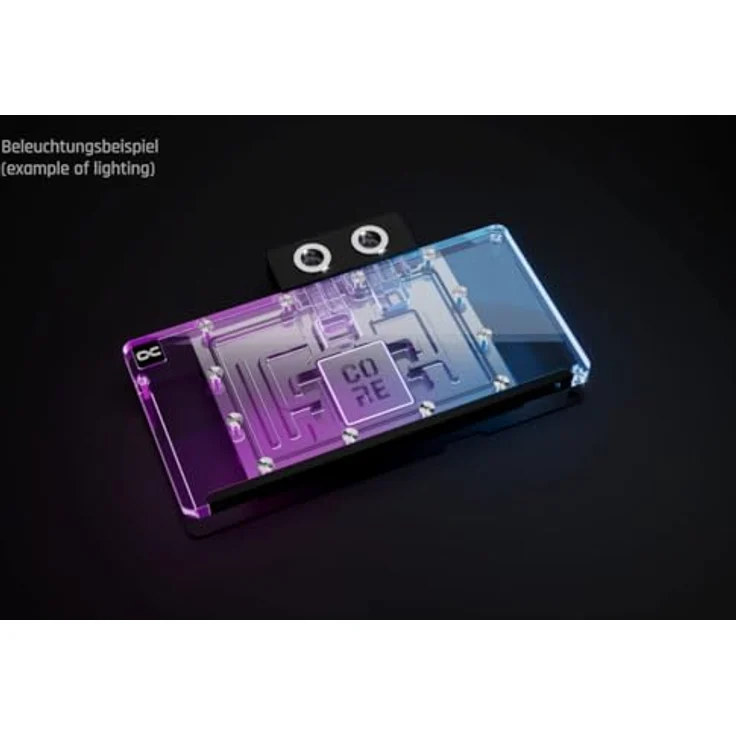 Alphacool Core RX 9070 XT Nitro+, Wasserkühler aus Kupfer mit Backplate, verchromt, 222,20 x 137,97 x 33,52 mm – Bild 3