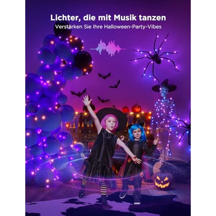 Govee Christmas lights, RGBIC Weihnachtsbeleuchtung Außen 20M, Halloween Lichterkette Innen Weihnachts Deko, LED Lichterkette Außen 200 LED-Lichtern, 99+ Szenen, IP65 Wasserdicht, Alexa-Kompatibilität – Bild 5