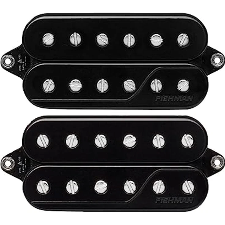 Fishman Fluence Tim Henson Set 6 B, aktives Humbucker Tonabnehmer Set für E-Gitarre, Schwarz mit 2 Volume Potis und 2 Push/Pull Ton Potis – Bild 2