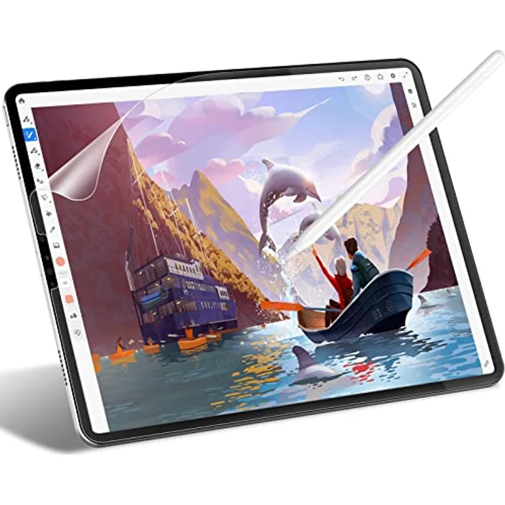 JETech Paper Schutzfolie für iPad Pro 11" & iPad Air 5/4, matte PET, blasenfrei, kratzfest, 1 Stück – Bild 1