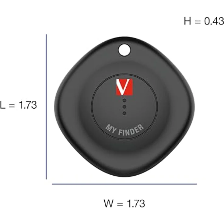 Verbatim My Finder 3er Set, Bluetooth Tracker für Schlüssel, Rucksack, Koffer, Geldbörse und Co, kompatibel mit Apple „Wo ist?“, Schlüsselfinder mit austauschbarer Batterie – Bild 2
