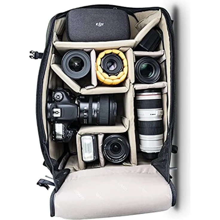 Vanguard VEO SELECT 48BF GR, Fotorucksack mit Platz für Spiegelreflexkamera und bis zu fünf Objektive, Grün – Bild 5