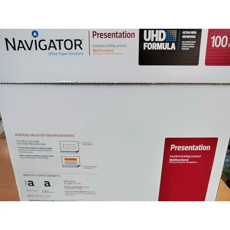 Igepa Navigator Presentation Kopierpapier A4 100g weiß sehr hohe Weiße, 5x500 Blatt (2500 Blatt) – Bild 4