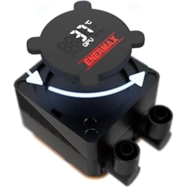 ENERMAX LIQMAX IV 360mm AIO CPU Wasserkühlung, Dual Chamber, TDP 380W+, Intel LGA 1851/1700/115x/2066 & AMD AM5/AM4, Digitalanzeige, 3x 120mm PWM Performance Flow Fan, ELC-LMIV360-SF – Bild 3
