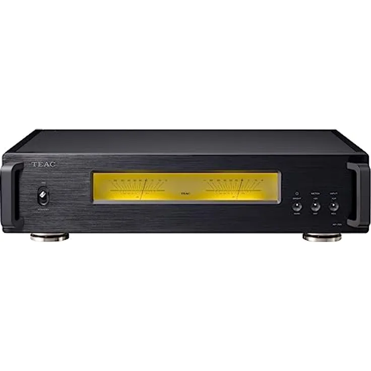 TEAC Reference AP-701 Stereo Endverstärker, Dual-Mono Design, Lüfterlose Konstruktion, Hypex Ncore Technologie, Schwarz
