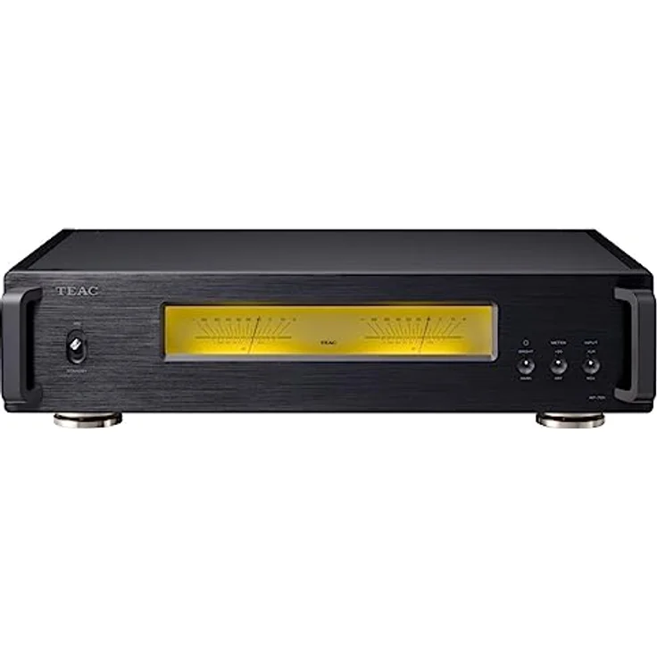 TEAC Reference AP-701 Stereo Endverstärker, Dual-Mono Design, Lüfterlose Konstruktion, Hypex Ncore Technologie, Schwarz – Bild 1