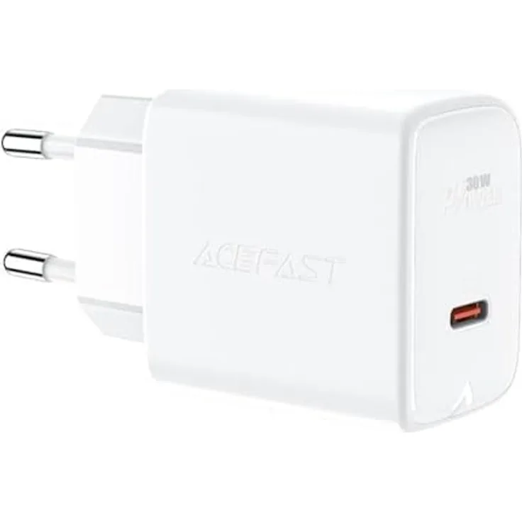 ACEFAST Wandladegerät A21 30W GaN USB-C (weiß) - Schnellladegerät für Handys mit GaN-Technologie