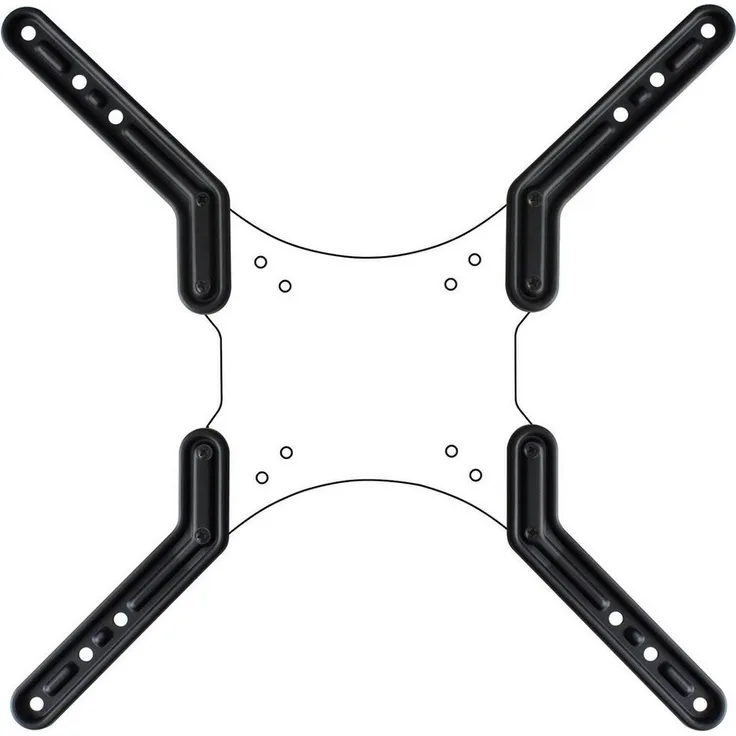 Drall Instruments TV-Wandhalterung AD22BK, VESA-Erweiterung 4-tlg. für 10-20 cm Lochabstände, schwarz