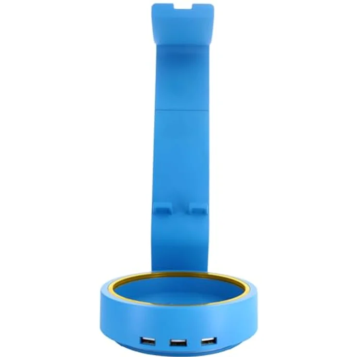 Cable Guys Powerstand SP2, blauer Ladeständer mit 3 USB-Ports und Halogenbeleuchtung für Spielkonsolen – Bild 9