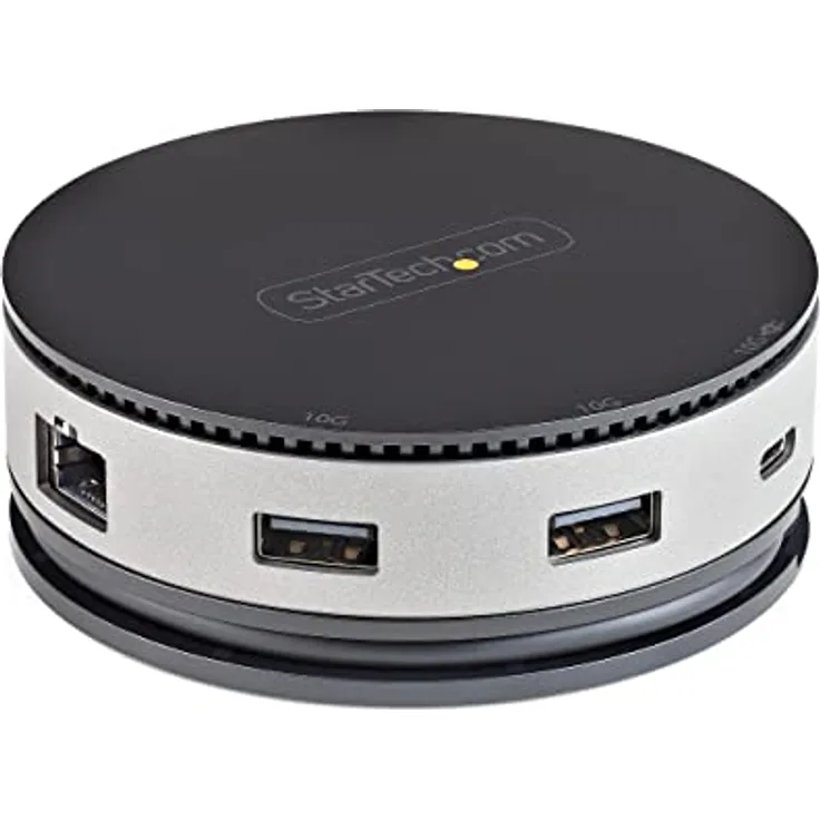 StarTech.com USB-C Multiport Adapter - USB 3.1 Gen 2 10Gbit/s Typ C Mini Dock mit 4K 60Hz HDMI/DisplayPort oder 1080p VGA - 75W PD Passthrough, 3 Port USB Hub, GbE - Mobile Dockingstation