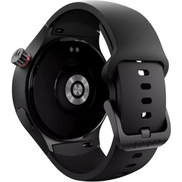 Motorola Watch 2, Smartwatch mit 47 mm, Edelstahlrahmen, Gorilla Glass 3 und Dual-Frequenz-GPS, schwarz – Bild 5