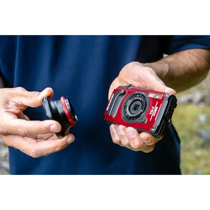 OM SYSTEM Tough TG-7 Rot Digitalkamera,wasserdicht, stoßfest, Unterwasser- und Makro-Aufnahmemodi, 4K-Video, 4-Fach-Weitwinkelzoom (Nachfolgemodell der Olympus TG-6) – Bild 4