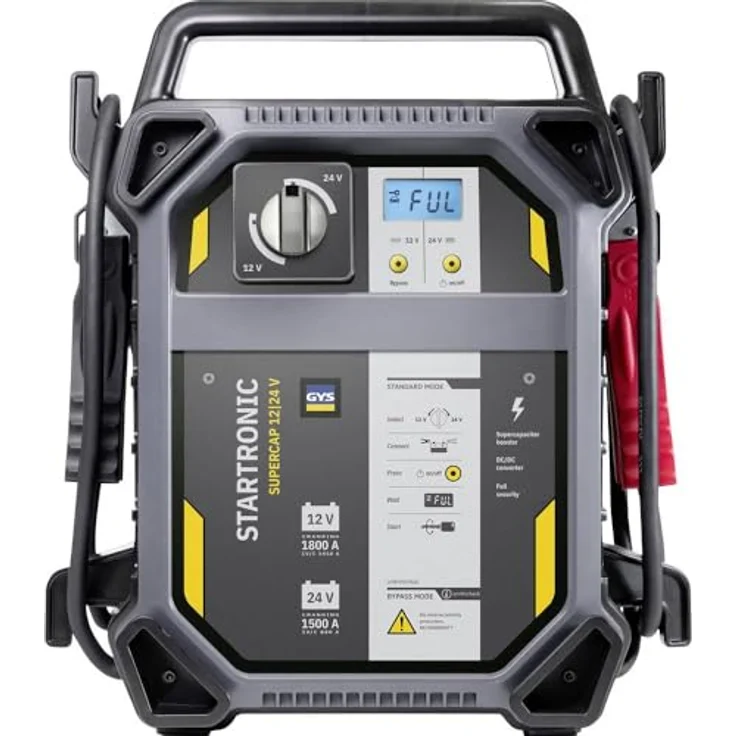 GYS STARTRONIC SUPERCAP 12/24V 082816, Schnellstartsystem 12V/24V mit digitaler Anzeige, tragbar und ultraschnelles Laden – Bild 2