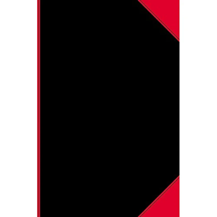Bantex Notizbuch 100302817 Chinakladde, A5, 96 Blatt schwarz/rot fester Kartoneinband, kariert – Bild 2