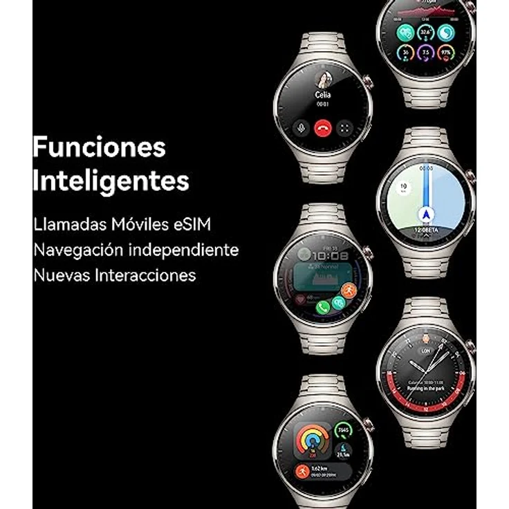 HUAWEI Watch 4 Pro Dunkelbraunes Lederarmband, braunes Leder, Einheitsgröße, Klassisch – Bild 3