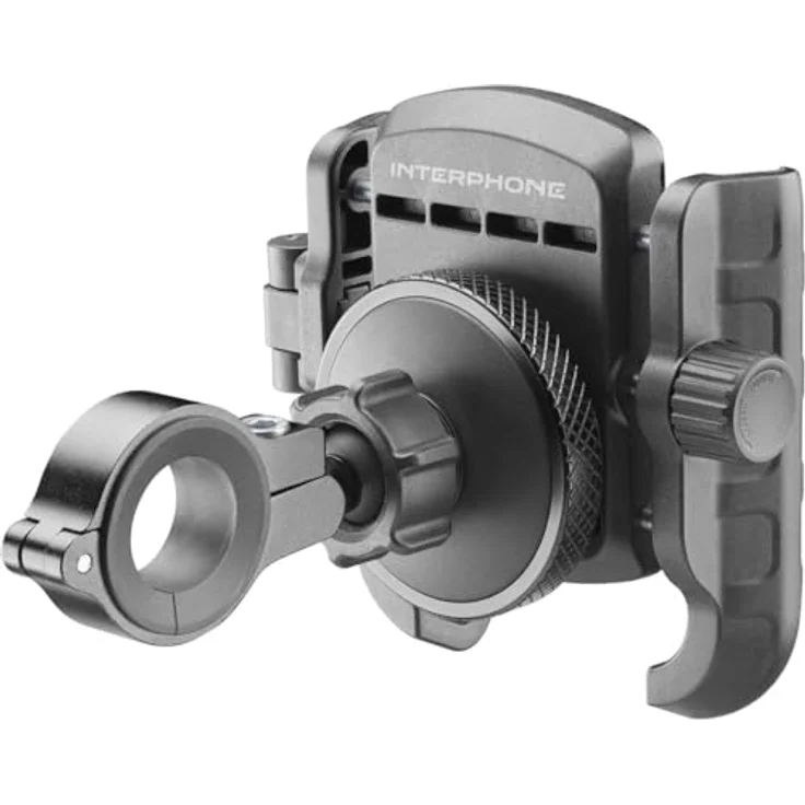 Interphone CRAB Smartphone Halterung zur Lenkermontage, Anti-Vibrationsmodul, Schwarz – Bild 3