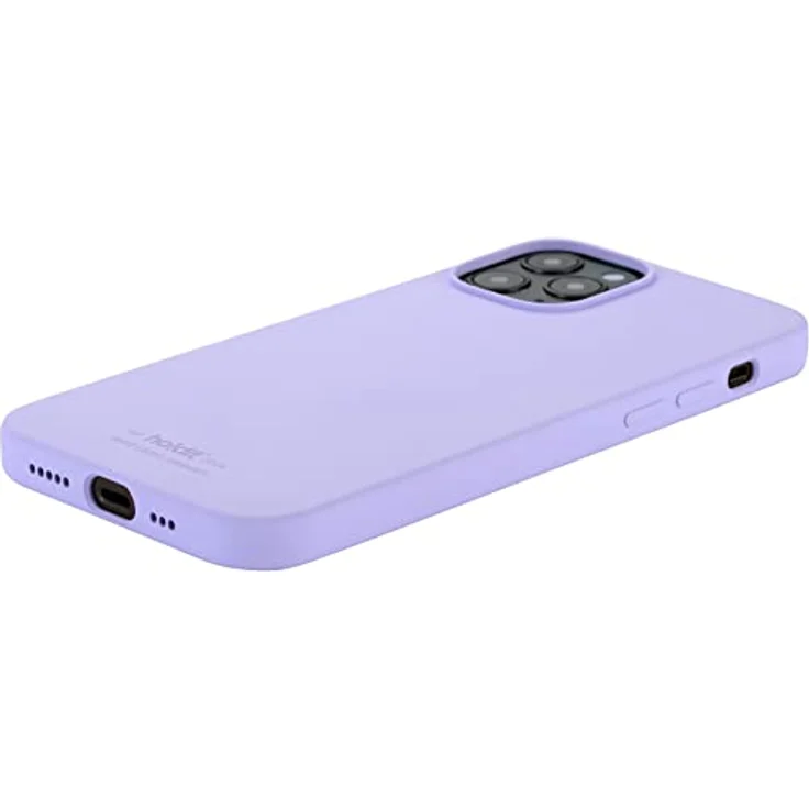 holdit Silikonhülle iPhone 12/12 Pro (6,1”) - 0,8mm Ultra dünn Handyhülle Silikon - Trendy Slim Silicone case mit Voller Schutz (erhöhte Kante für Kameraschutz) - Lavender – Bild 4