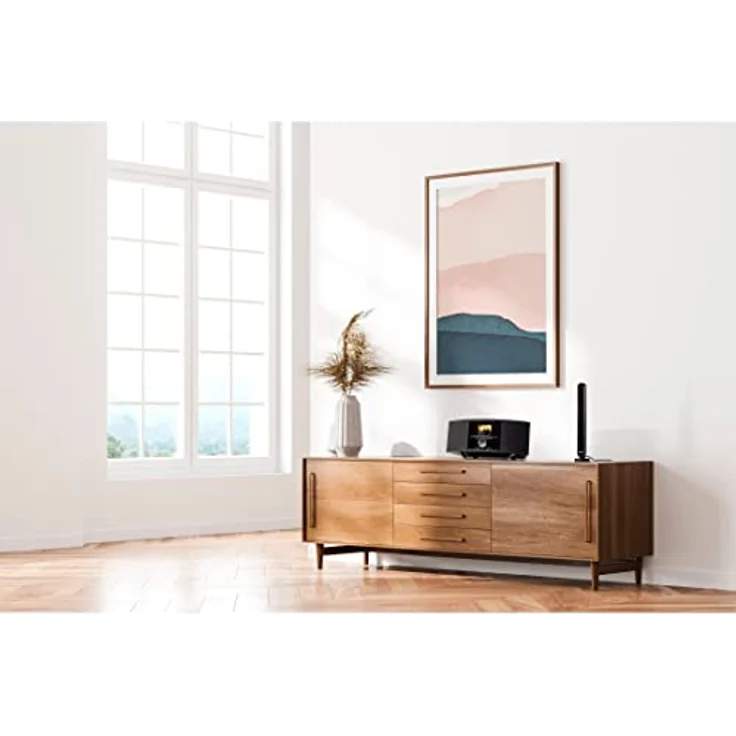 Hama DAB-Zimmerantenne für Radio (DAB, DAB+, UKW, digitale Innenantenne mit Verstärker, aktive Stabantenne mit F-Stecker, 1,4m Kabel) schwarz – Bild 4