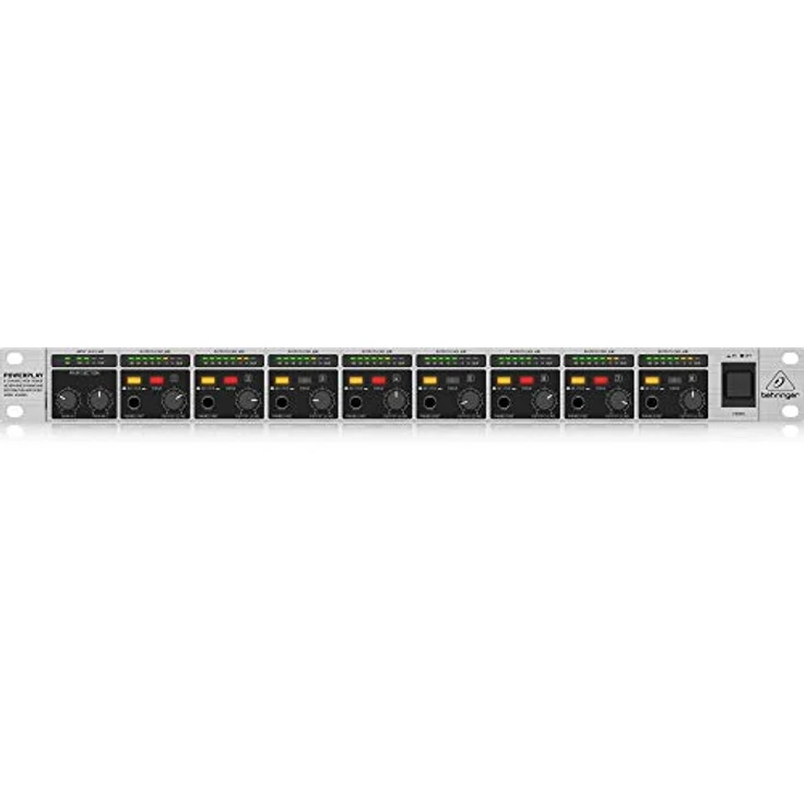 Behringer PowerPlay PRO-8 HA8000, 8-Kanal Kopfhörerverstärker für Studio- und Bühnenanwendungen, Schwarz, Grau – Bild 1
