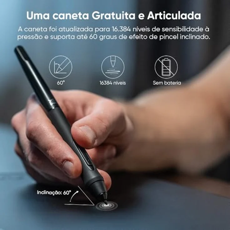 XP-Pen Deco 01 V3 Grafiktablet, 254 x 159 mm, 8192 Druckempfindlichkeitsstufen, 8 programmierbare Tasten, passiver Stift, beleuchtete Ränder – Bild 8