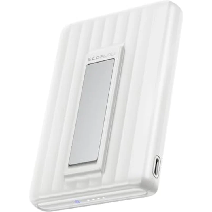 EF ECOFLOW Magsafe Power Bank 10000mAh, Magnetische Powerbank mit 30W USB C, Drahtloses Laden 7,5W, kompatibel mit iPhone 17/16/15 Series und AirPods, Weiß – Bild 1