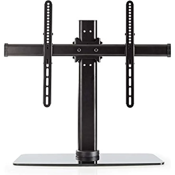 Vollbeweglicher TV-Ständer | 32-65 " | maximal unterstützes Bildschirmgewicht: 45 kg | kippbar | drehbar | Einstellbare voreingestellte Höhen | Glas / Stahl | Schwarz - Preisvergleich – Bild 4