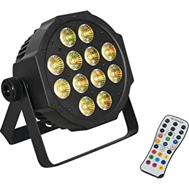 EUROLITE LED SLS-12 QCL Floor | LED-Floorspot mit RGBW-Farbmischung, inkl. IR-Fernbedienung
