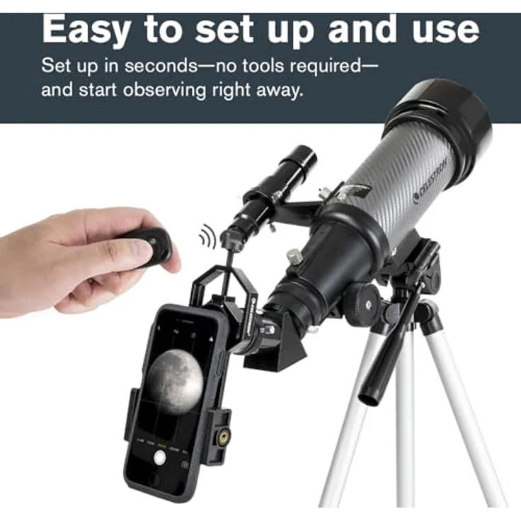 Celestron Reisefernrohr, grau/schwarz, Travel Scope 70 – Bild 3