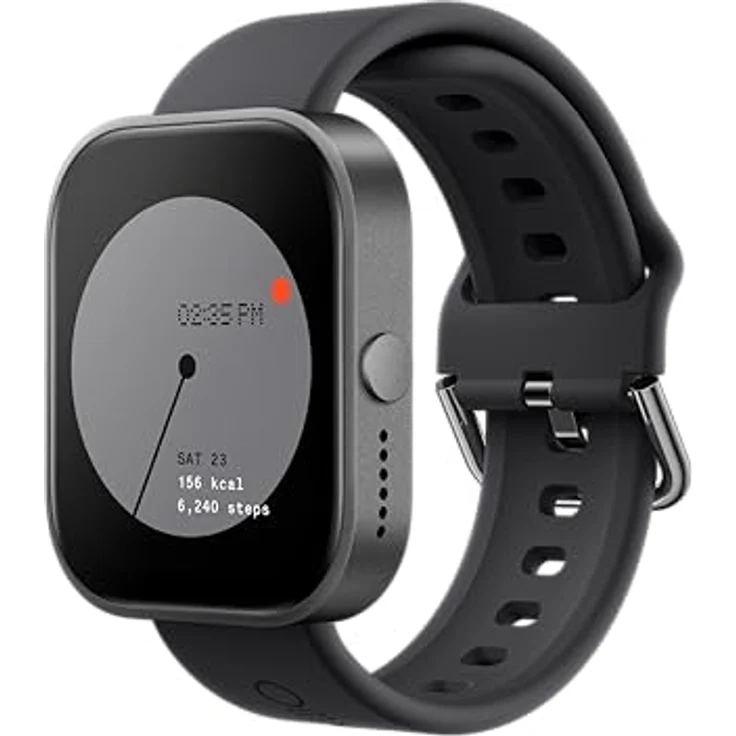 CMF by Nothing Watch Pro Smartwatch mit 1.96 AMOLED display, Fitness-Tracker, Multisystem-GPS, Bluetooth-Anrufe mit AI Noise Reduction und bis zu 13 Tagen Akkulaufzeit - Dunkelgrau – Bild 1