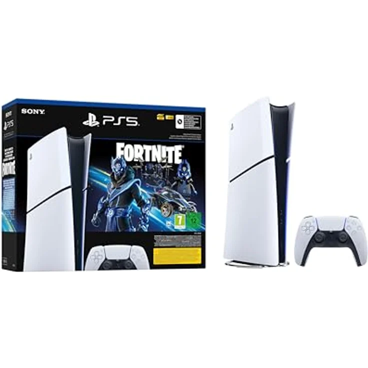 PlayStation 5 Digital Edition (Slim) – Fortnite Cobalt Star Bundle 1TB, Konsolen mit ultraschneller SSD und haptischem Feedback – Bild 2