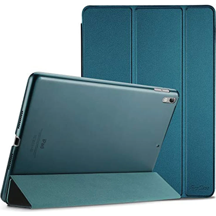 ProCase Hülle für iPad Air 10.5" (3rd Gen) 2019 / iPad Pro 10.5" 2017, ultra dünne Klapphülle mit Kickstand und Auto Schlaf-/Aufwachdunktionen – Teal – Bild 1
