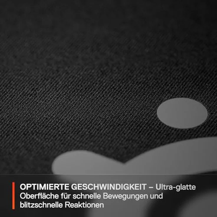 SteelSeries QcK Performance Speed XL Mauspad - Schwarz, Ultra-glatte Oberfläche, Rutschfeste Basis, 900 x 400 mm – Bild 3