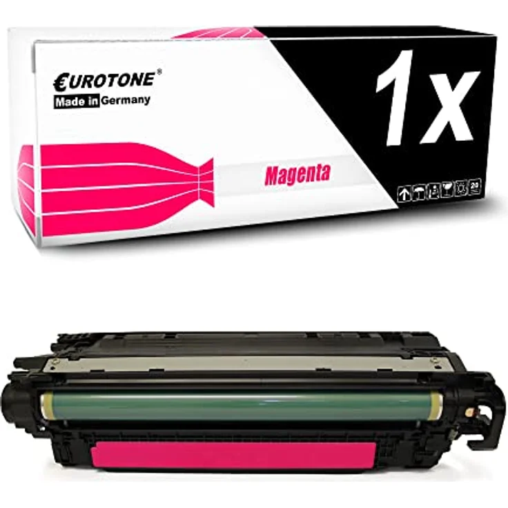 Eurotone Toner kompatibel für HP Color LaserJet M552 M553 M577, Rot/Magenta, ca. 5.000 Seiten Reichweite, ersetzt CF363A 508A – Bild 1