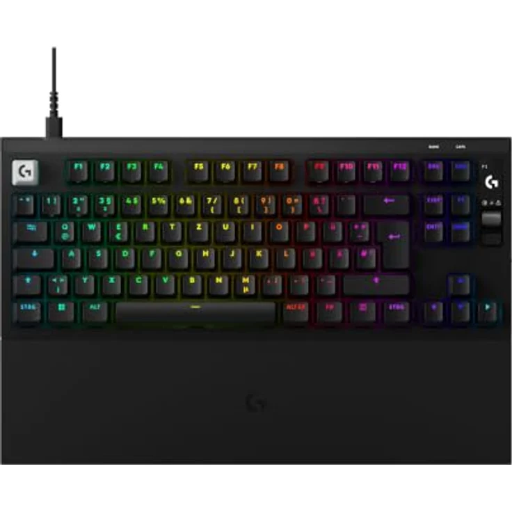 Logitech G PRO X2 Rapid, kabelgebundene Gaming-Tastatur mit 8 kHz Abtastrate, benutzerdefinierten Analog-Switches und OLED-Display, DEU QWERTZ - Schwarz – Bild 1