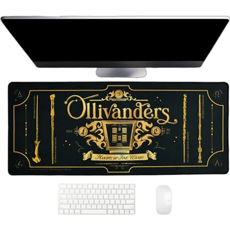 Thumbs Up Gaming Mauspad Harry Potter, Schreibtischunterlage mit Magical Locations, 70 x 30 cm, Olivanders – Bild 1