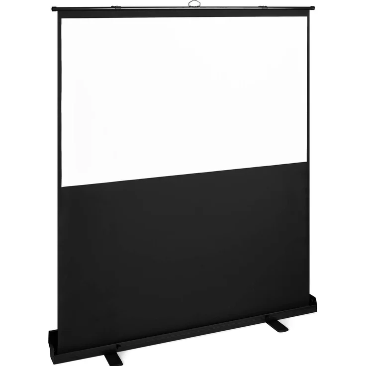 Fromm & Starck Rolloleinwand Projektionsleinwand Stativleinwand Kofferleinwand 188,5 x 203 cm, Leinwand, Schwarz, Weiss – Bild 1