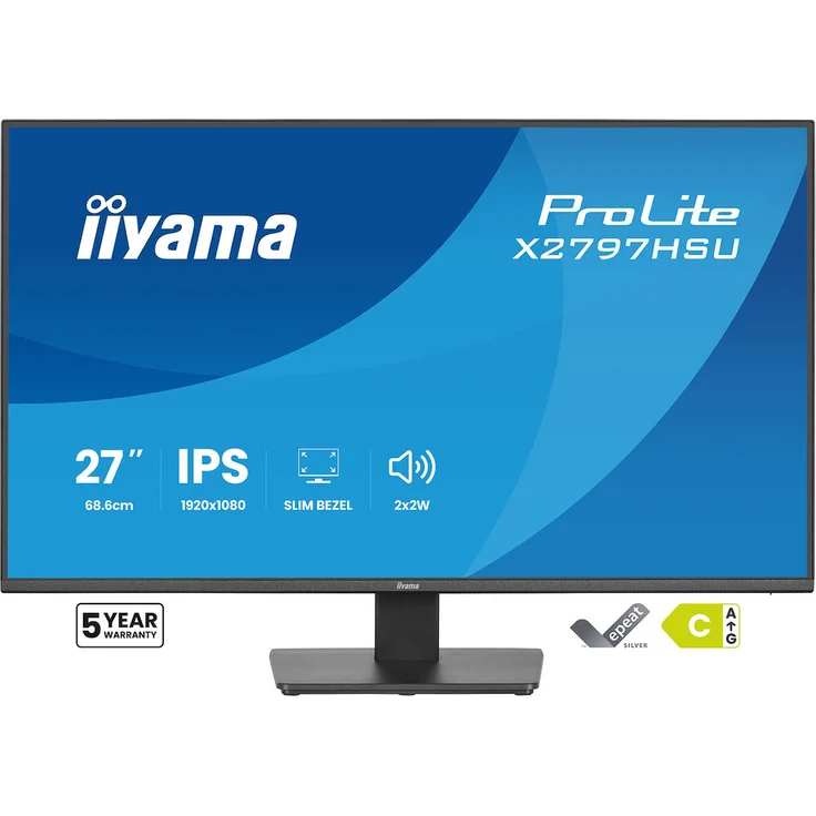 iiyama ProLite X2797HSU-B1, 27" IPS-Monitor mit TÜV Rheinland Eye Comfort, 120 Hz, nachhaltige Energieeffizienz – Bild 1