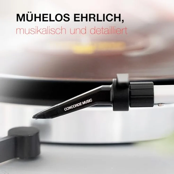 Ortofon Concorde Music Black LVB 250 - Moving Magnet Tonabnehmer | Nackter Shibata Diamant auf Boron Nadelträger | einfache Installation | Bestmögliches Klangspektrum & außergewöhnlich hohe Auflösung – Bild 4