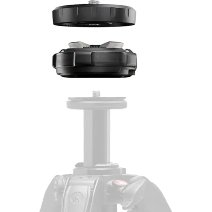 Manfrotto XCHANGE Quick Release, Universelles Stativ-System mit 20 kg Traglast, Leichtes Aluminium, 3/8" & 1/4"-Gewinde für Foto/Video/Licht