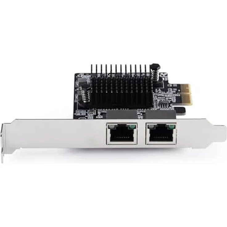 StarTech .com PR25GR-NETWORK-CARD, Interne PCI Express Netzwerkkarte mit 2x 5 Gbps Ethernet Ports, Schwarz – Bild 4