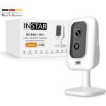 INSTAR IN-8401 2K+ Weiss - LAN/WLAN Überwachungskamera mit KI (AI) - IP Kamera - WPA3-2,4 und 5Ghz WiFi - 2-Wege Audio - PIR - Wärmesensor - Nachtsicht - 940nm unsichtbare LEDs - HomeKit - MQTT
