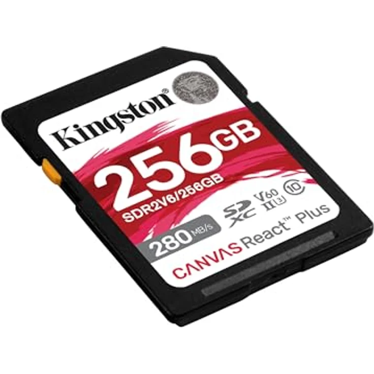 Kingston Canvas React Plus V60 SD 256GB SDXC UHS-II 280R/150W U3 V60 for Full HD/4K – Bild 2
